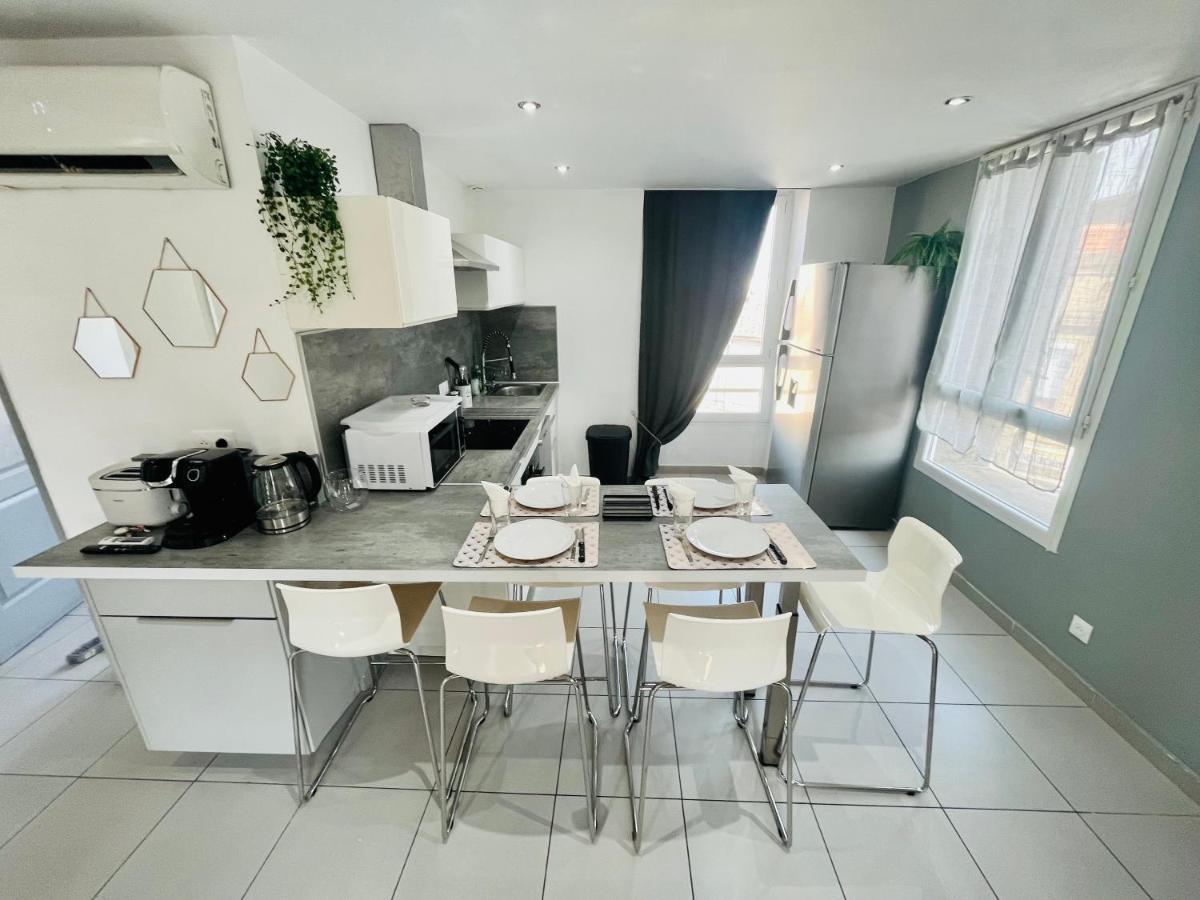 Superbe Duplex Design Neuf 2 Chambres, Climatise Tout Confort, Facile D,Acces Stationnement Gratuit Marseille Exterior photo